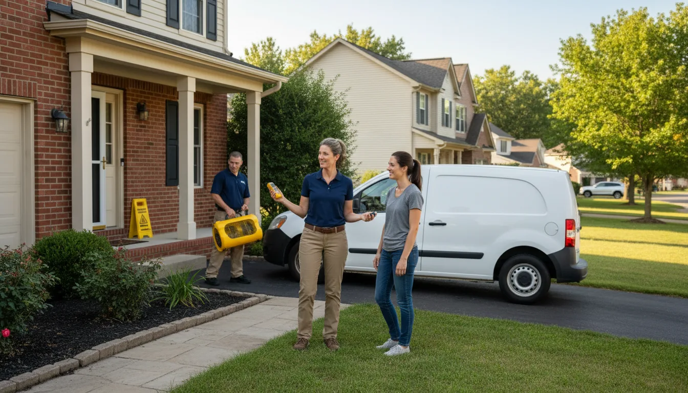 Residential water damage restoration in Central City, NE